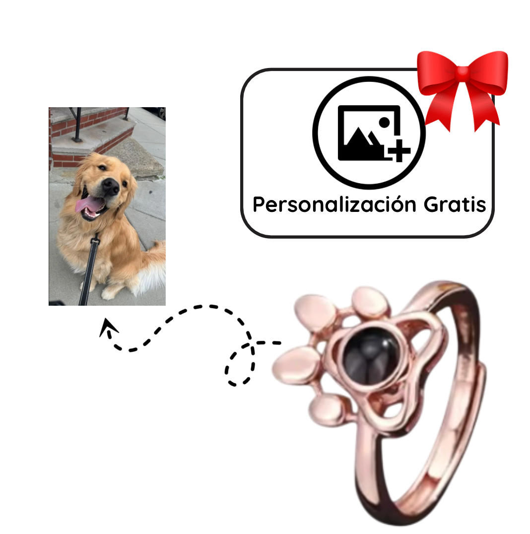 Anillo para Mascotas con Proyección Personalizada
