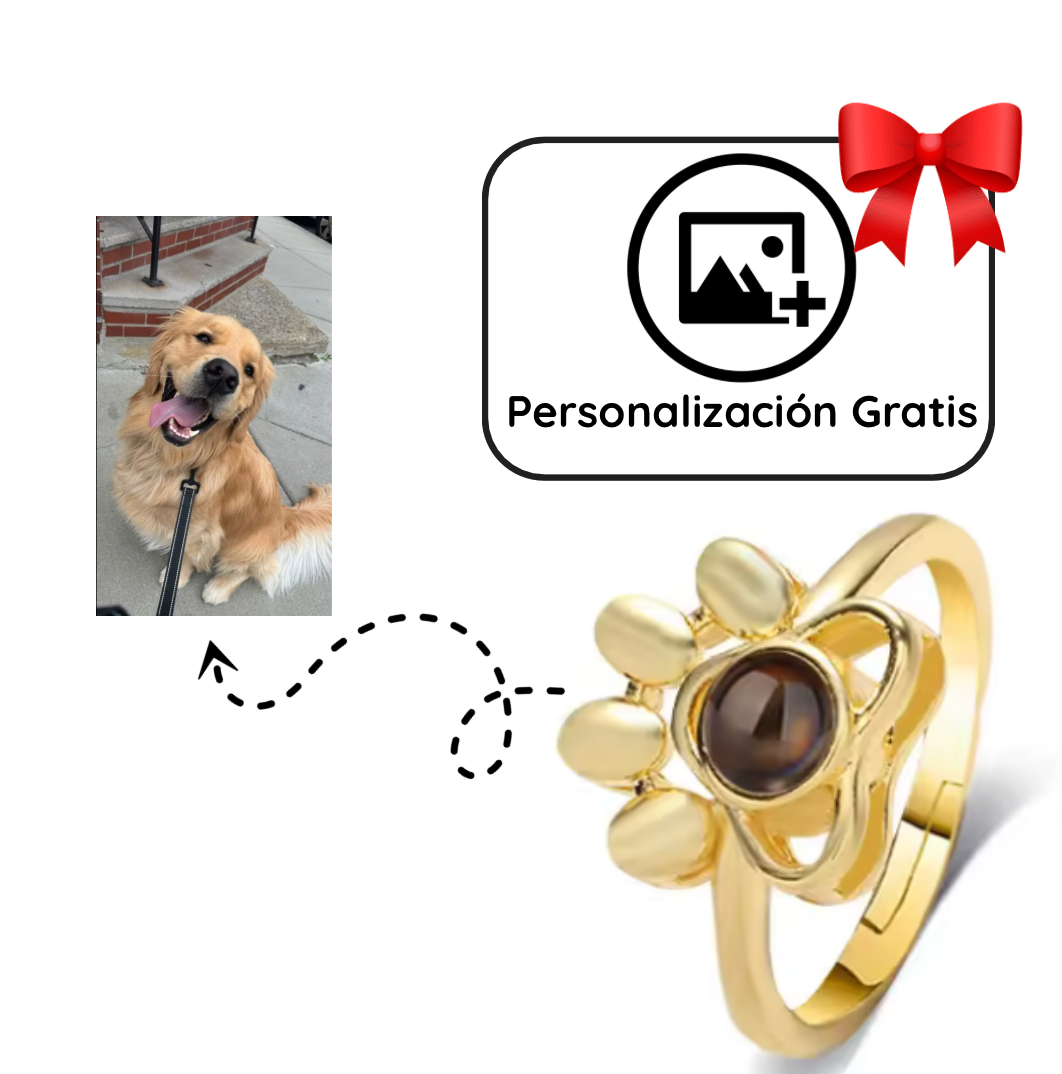 Anillo para Mascotas con Proyección Personalizada